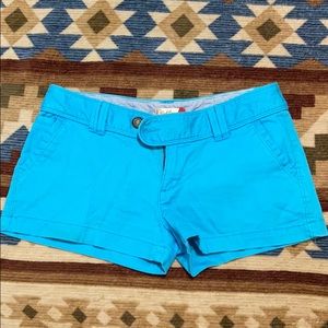 Red camel shorts